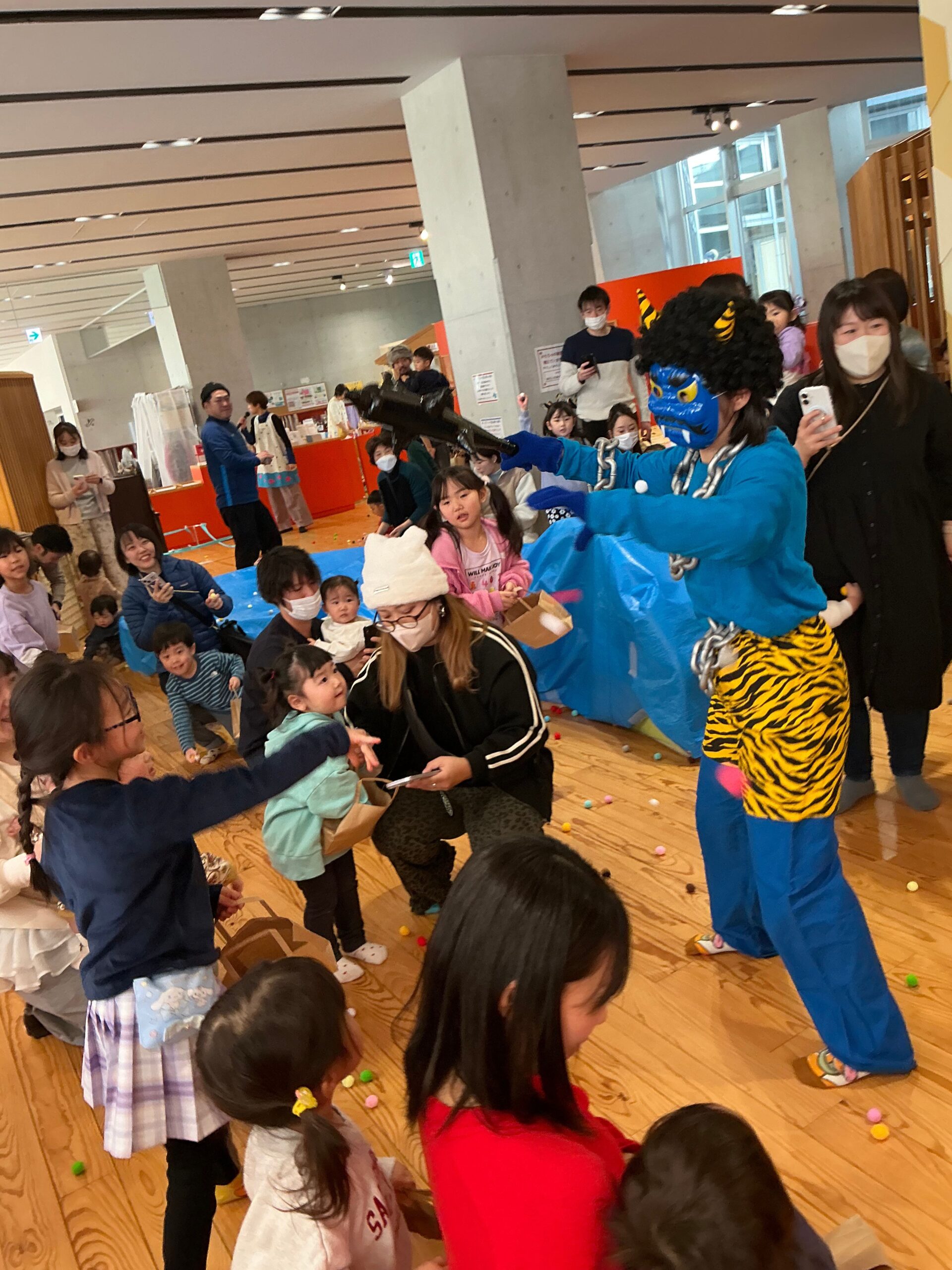 こどもはっちでまめまき会