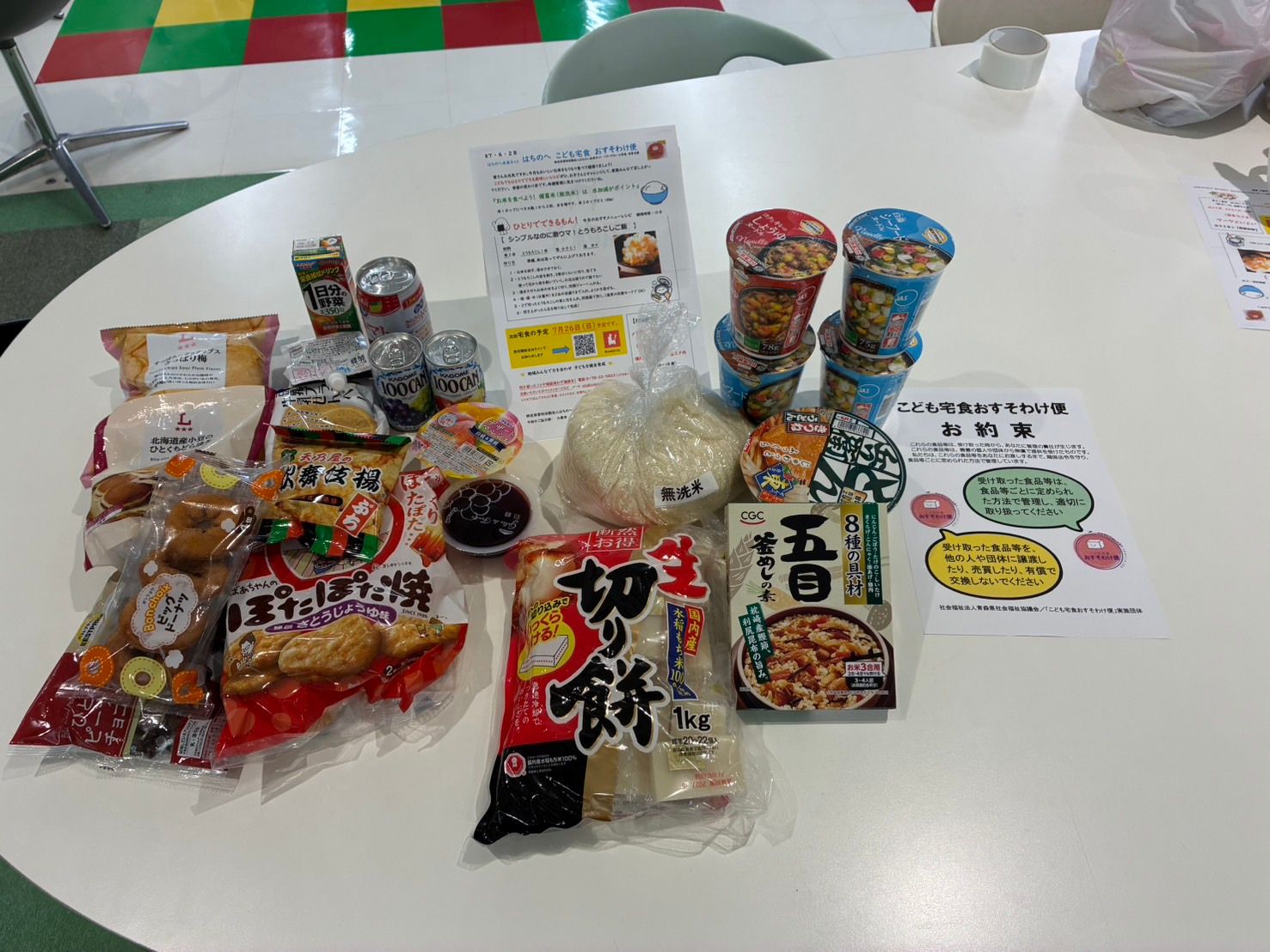 R8年6月ぱくぱくルーム・宅食おすそ分け便報告